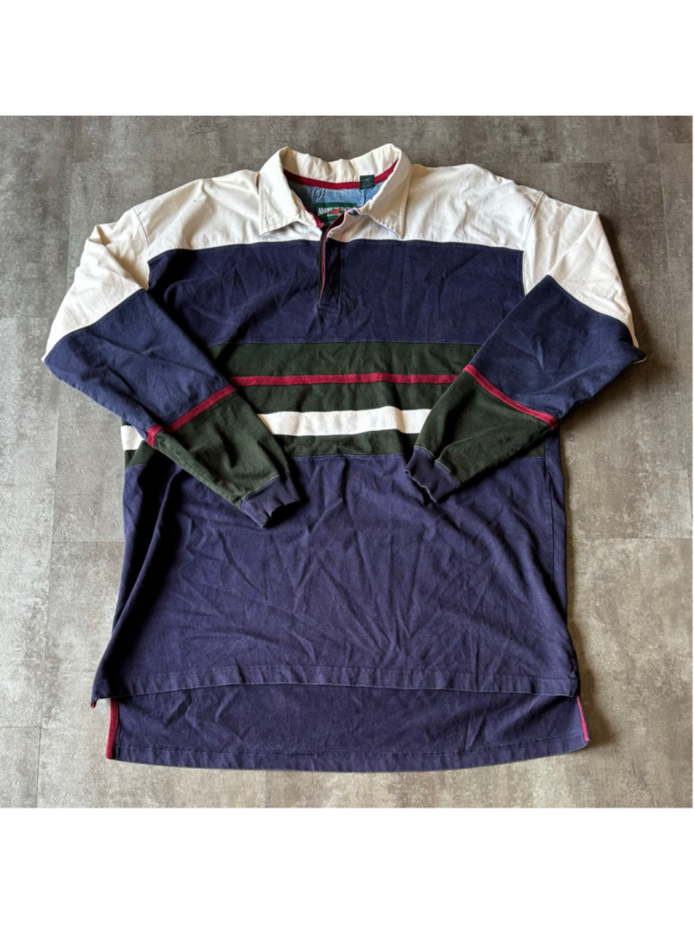 Vintage American Eagle Rugby Polo Mens XL Long